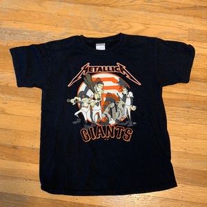 Vintage SF giants Metallica youth size M shirt